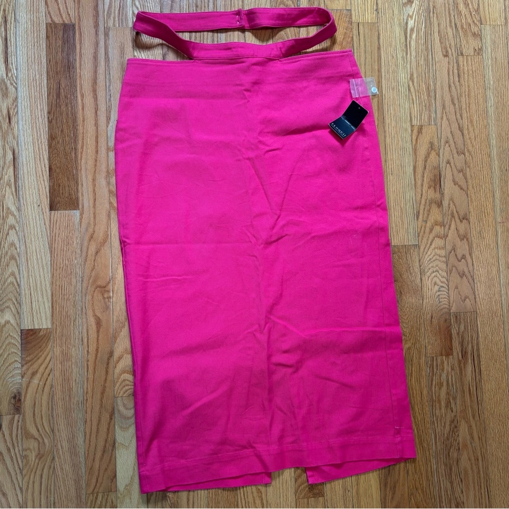 Eloquii Vibrant Pink Skirt with Belt